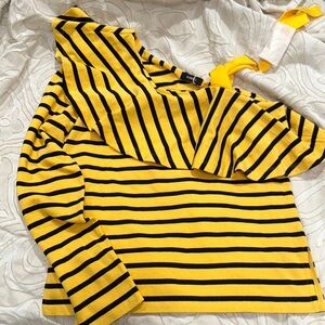 Yellow and Black Striped Sweater